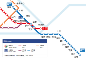 福州地铁6号线运营线网图